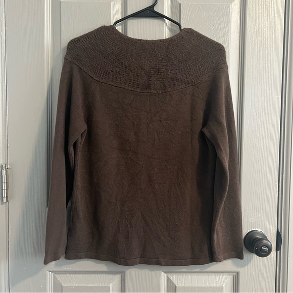 Jones Wear Chocolate Cowl Neck Sweater - Picture 5 of 5